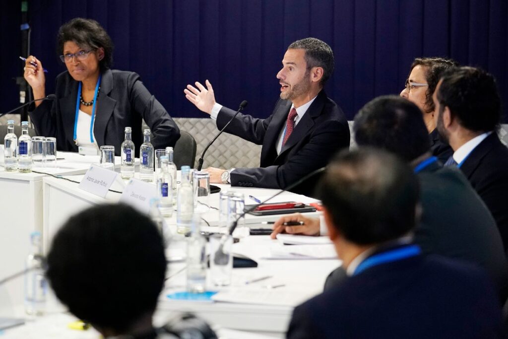 Juliette foster at a conference
